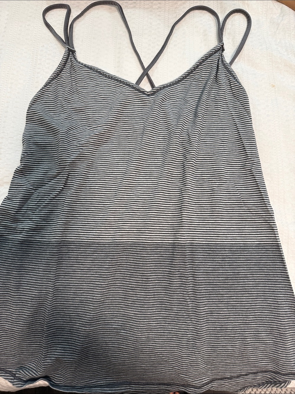 lululemon athletica Black and White Striped Cami